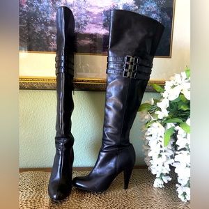 calvin klein leather boots
